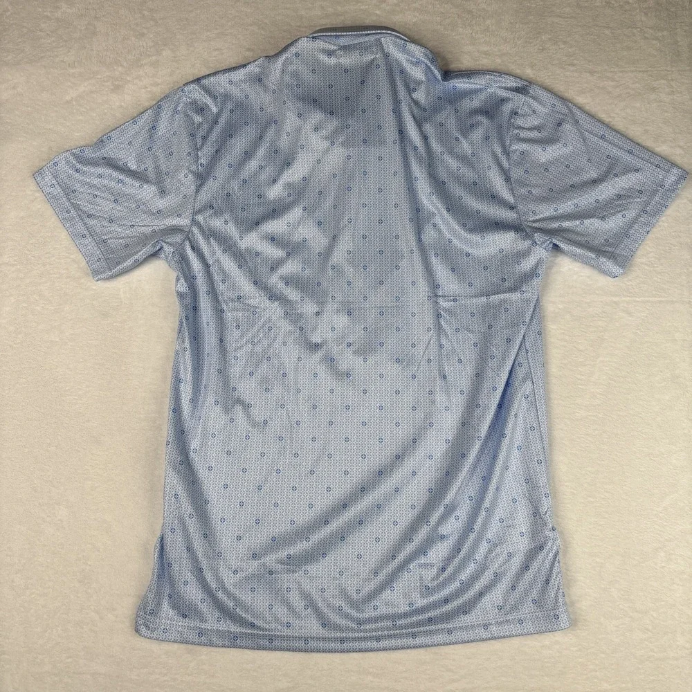 Collars and Co NWT Semi-Spread Collar Polo Medallion Sky Blue - Size Medium - Picture 7 of 7